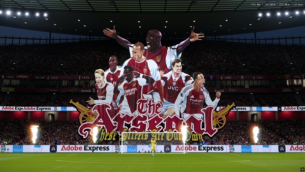 PES 2021 & Football Life TIFO del Arsenal Derbi del Norte de Londres - by muhammad.suras19