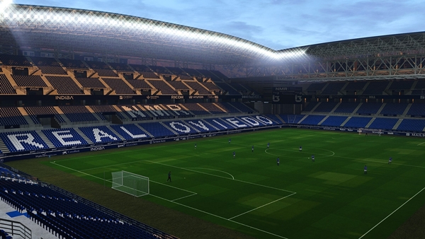 PES 2021 PES 2020 Estadio Carlos Tartiere Real Oviedo - by Veintisiete2772