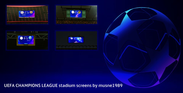 PES 2021 UEFA Champions League Stadium Screen Pack Vol.2 - by musne1989