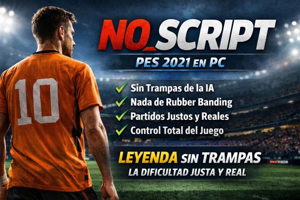 eFootball PES 2021 NO_SCRIPT el mod que elimina el juego sucio de la CPU - by Holland