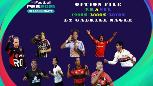 PES 2021 Option File Clásicos Brasileños 90s, 2000s y 2010s para PC, PS4 y PS5