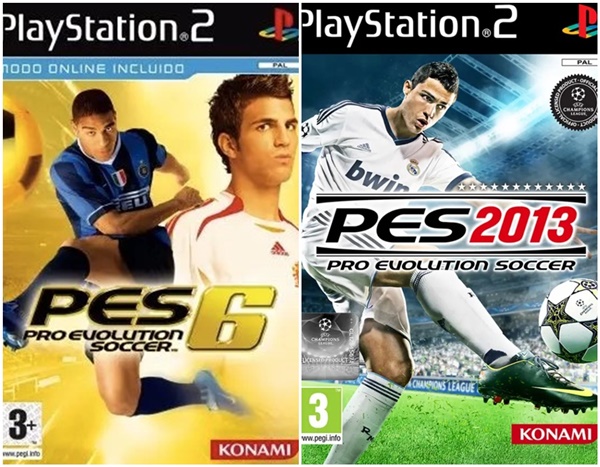 Comparación entre PES6 y PES2013: Un vistazo al pasado